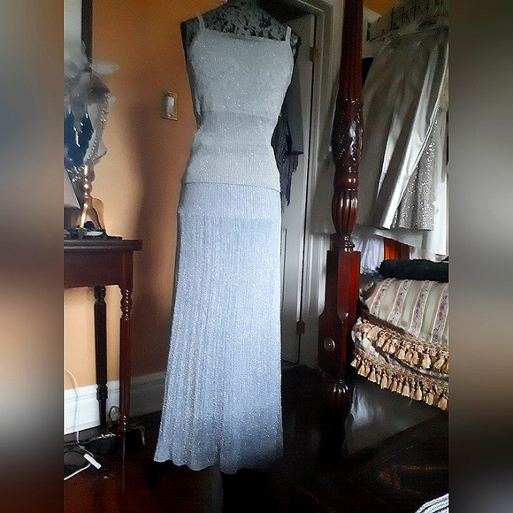 Zara silver maxi skirt - Picture 5 of 8